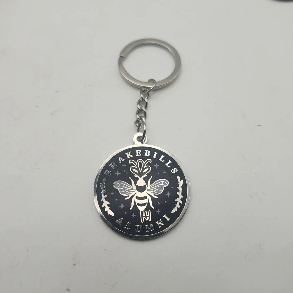 OwlCrate Brakebills Alumni Keychain Magicians Lev Grossman Bee Enamel Charm